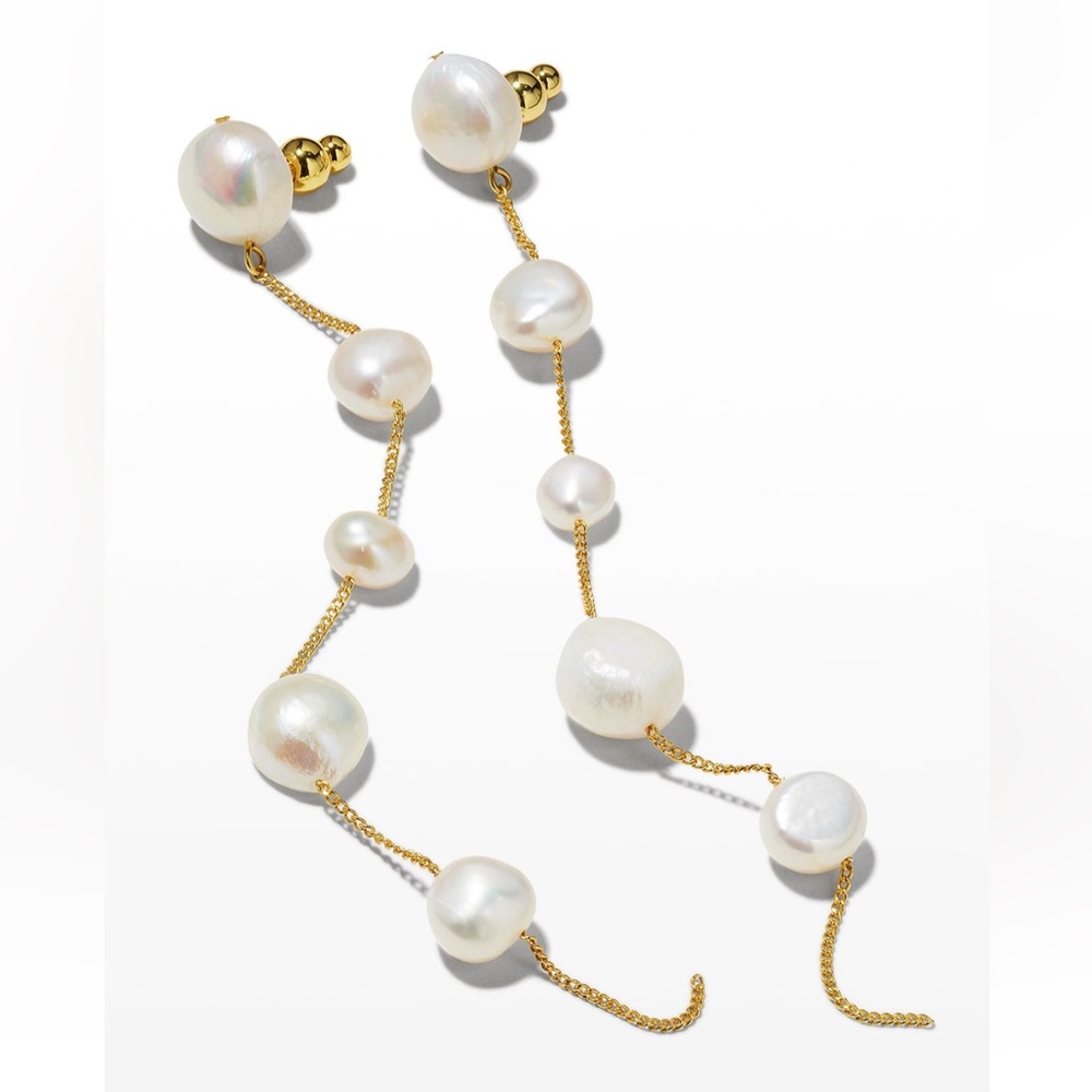 🌺🎉HP🎉🌺 NWT Cult Gaia Atum Freshwater Pearl Earrings - Picture 14 of 16